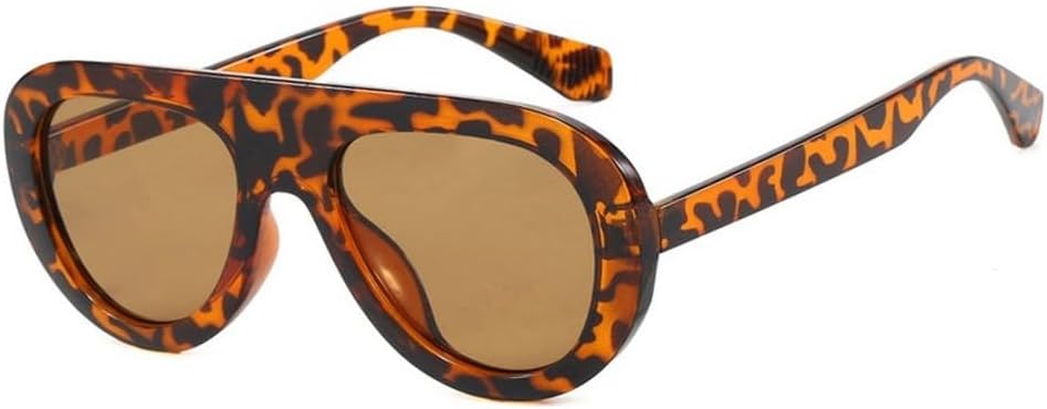 

Большие цельные солнцезащитные очки в стиле панк для мужчин и женщин, модные очки для активного отдыха и вождения, унисекс, защита от ультрафиолета UV400 WNCKSQ, C5demibrown