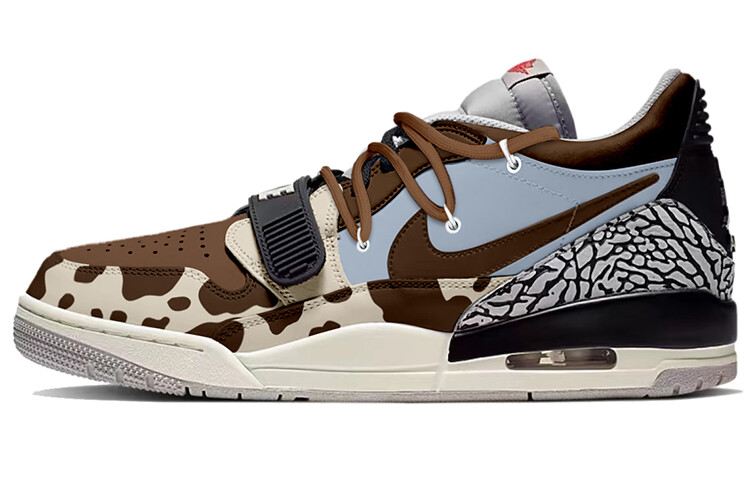 

Кроссовки Jordan Legacy 312 Vintage Basketball Shoes Men Low-top Blue, коричневый