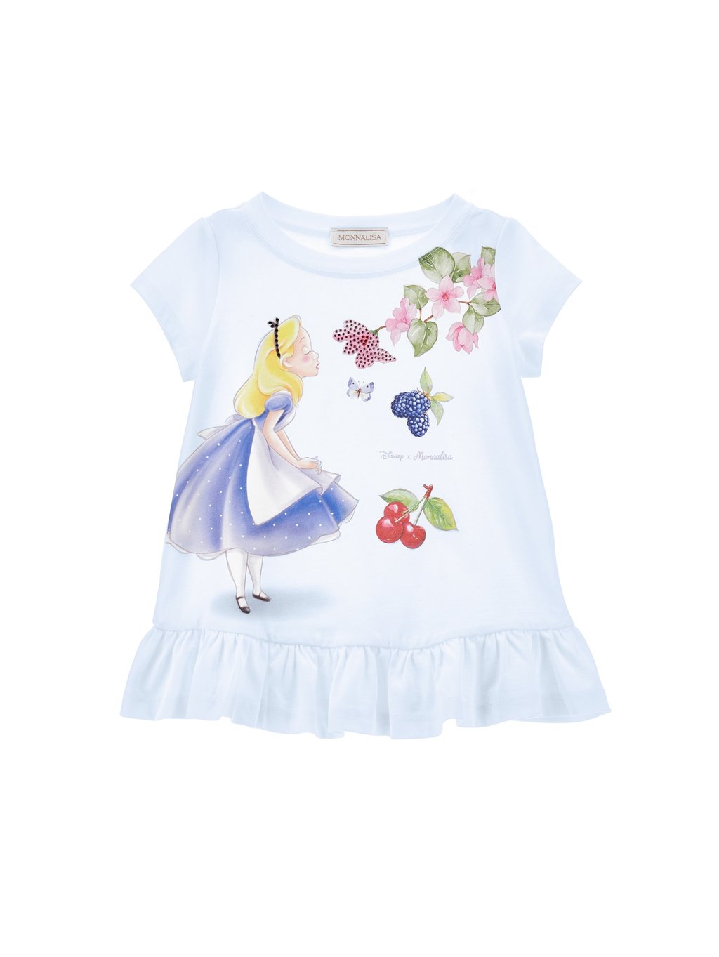 

Футболка с принтом ALICE IN THE WONDERLAND DISNEY Monnalisa, светло-голубой