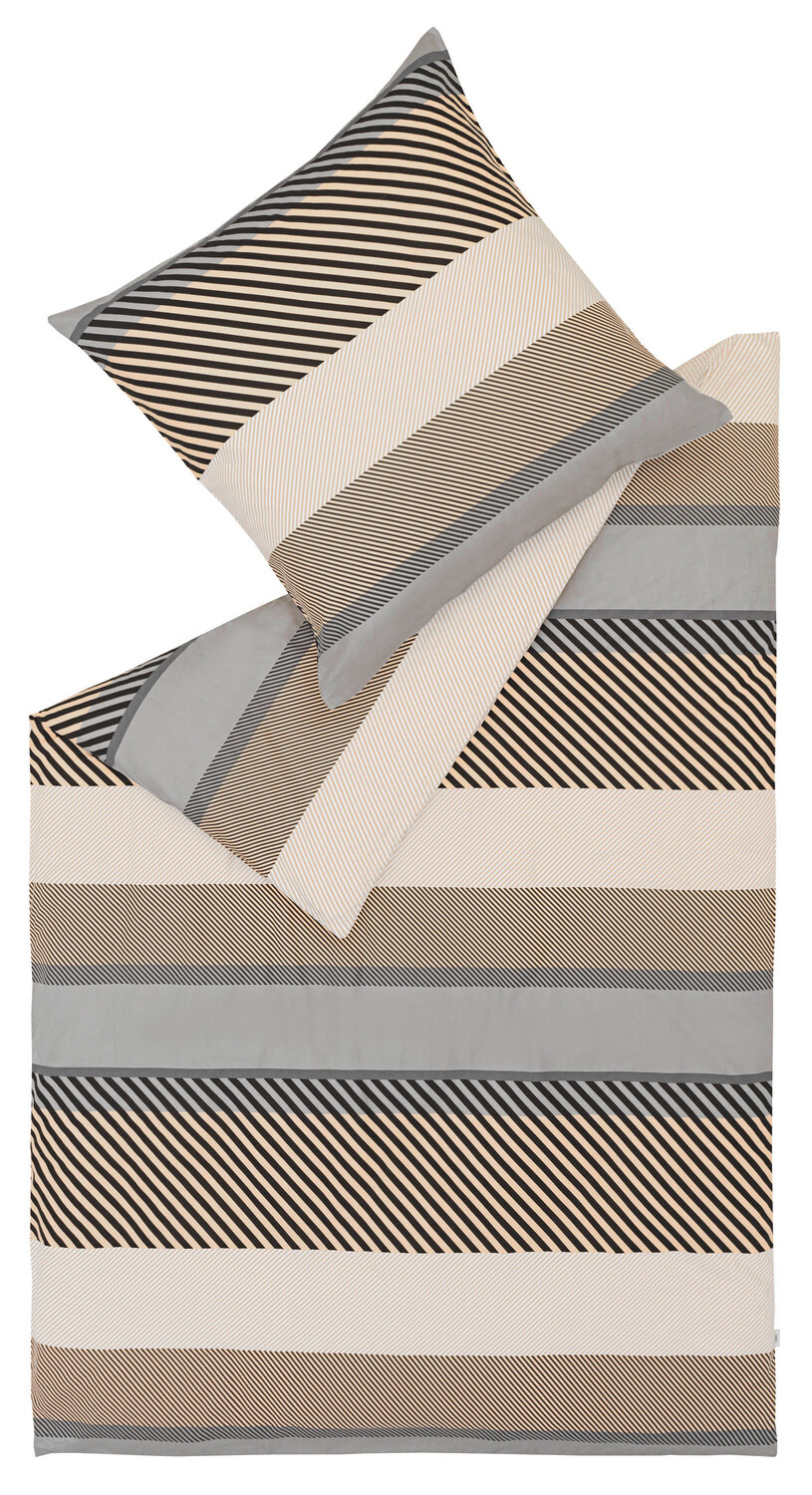 

Двустороннее постельное белье Esprit, 135x200 см, серый/черный/светло-серый