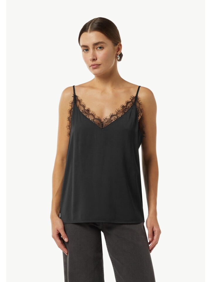 

Блуза comma Bluse keine Ärmellänge, черный