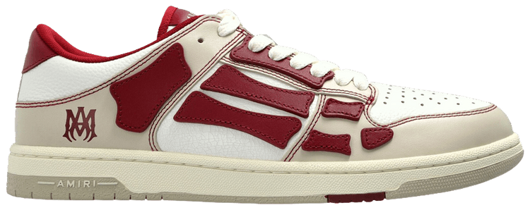 

Кроссовки Amiri Skel Top Low 'Varsity - Cream Deep Red', кремовый