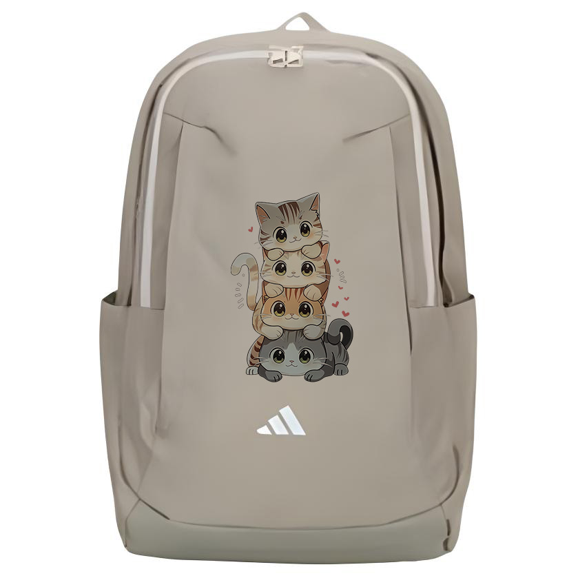 

Adidas Средний унисекс серый рюкзак из ткани, Stacked Cats