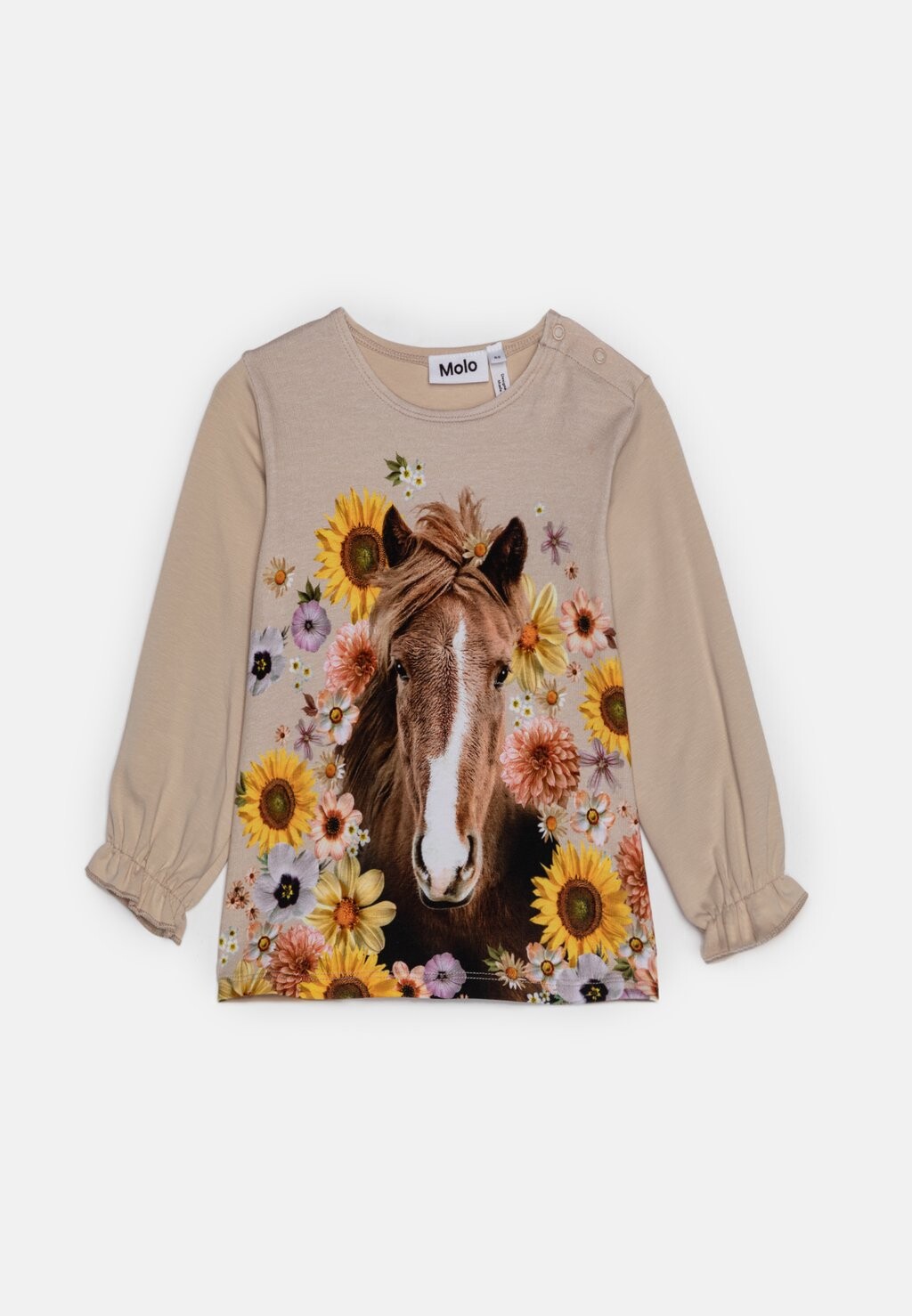 

Рубашка с длинными рукавами BABY ELINA LONG SLEEVES Molo, цвет sand/yellow