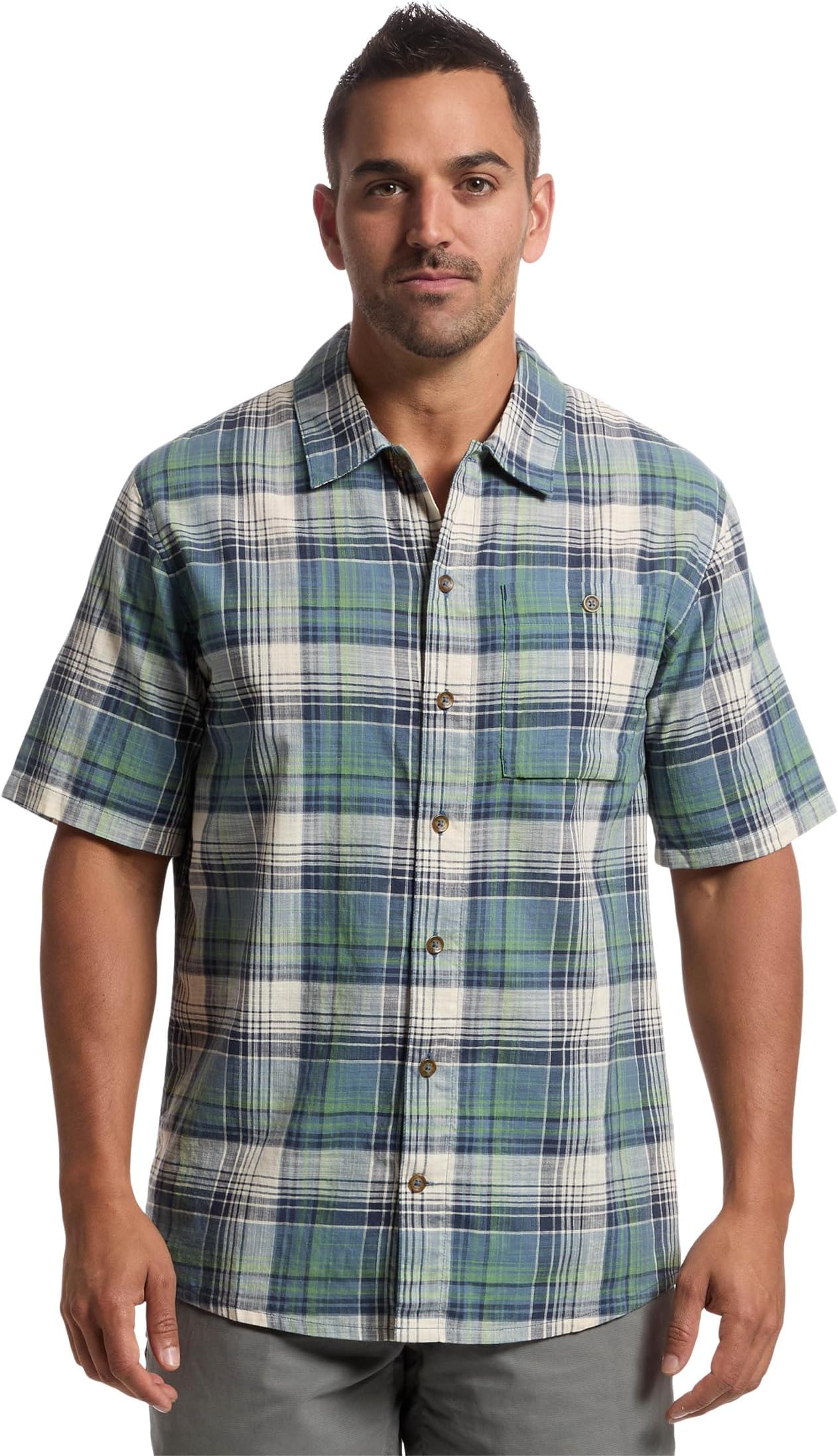 

Мужская клетчатая рубашка Redwood с коротким рукавом Royal Robbins, Sea Pismo Plaid