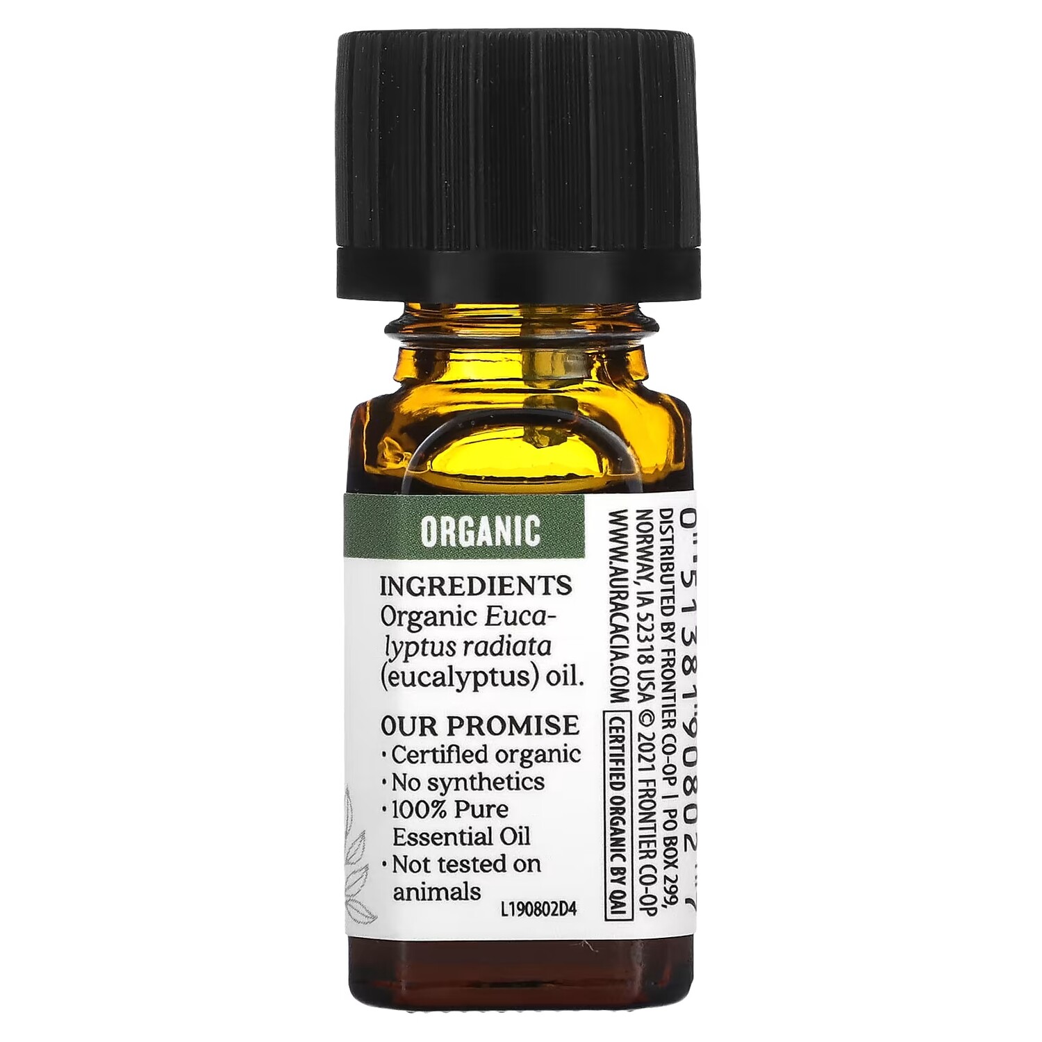 Aura Cacia Pure Эфирное масло органического эвкалипта 0,25 жидкой унции (7,4 мл) — фото 2