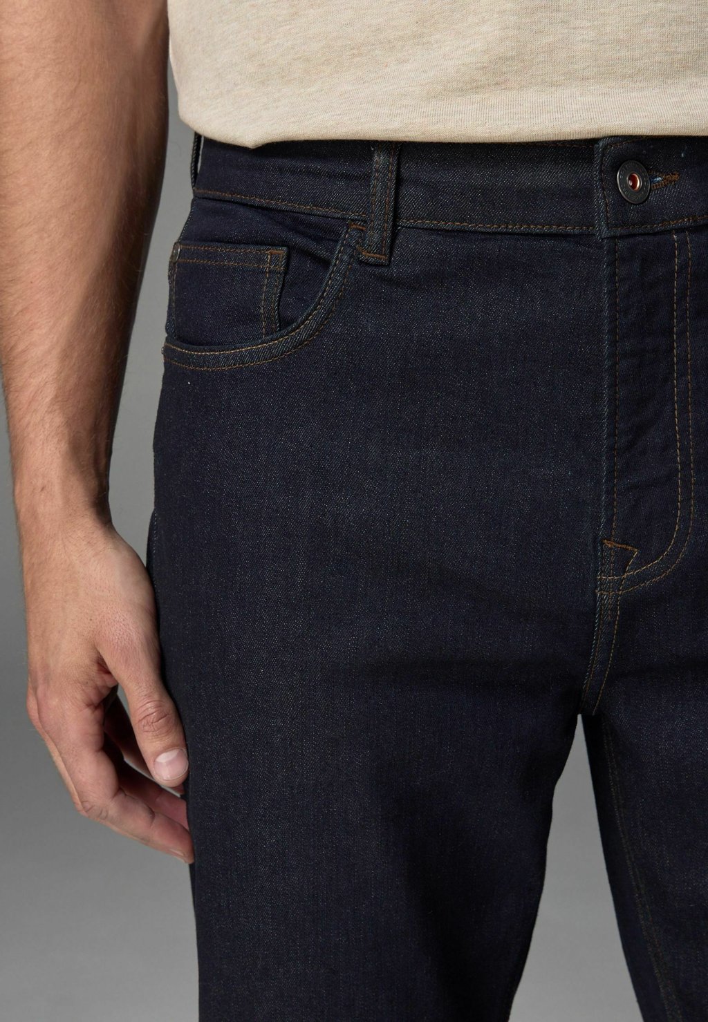 Джинсы зауженного кроя CLASSIC STRETCH REGULAR FIT Next, синий — фото 2