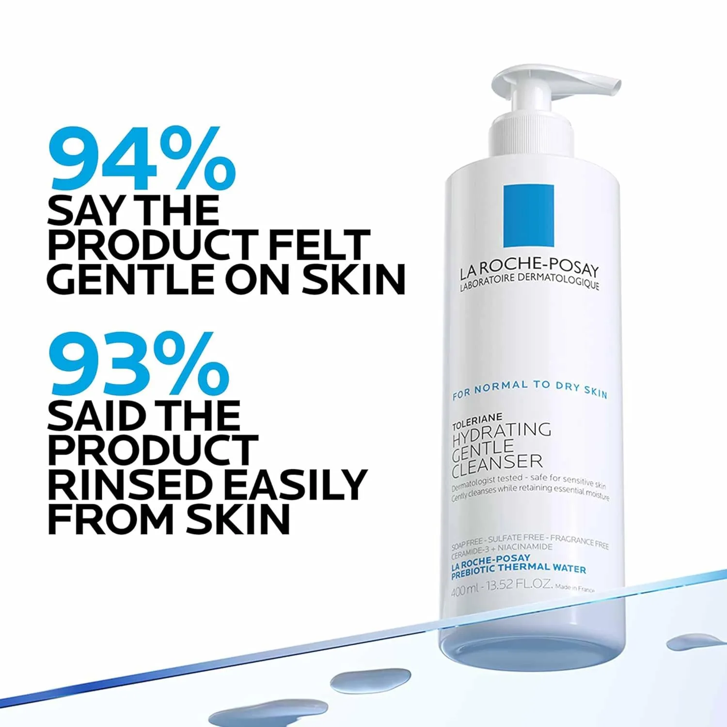 Крем для лица La Roche-Posay — Toleriane Hydrating Gentle Face Cleanser, увлажняющее очищающее средство для лица с, 200 мл — фото 4