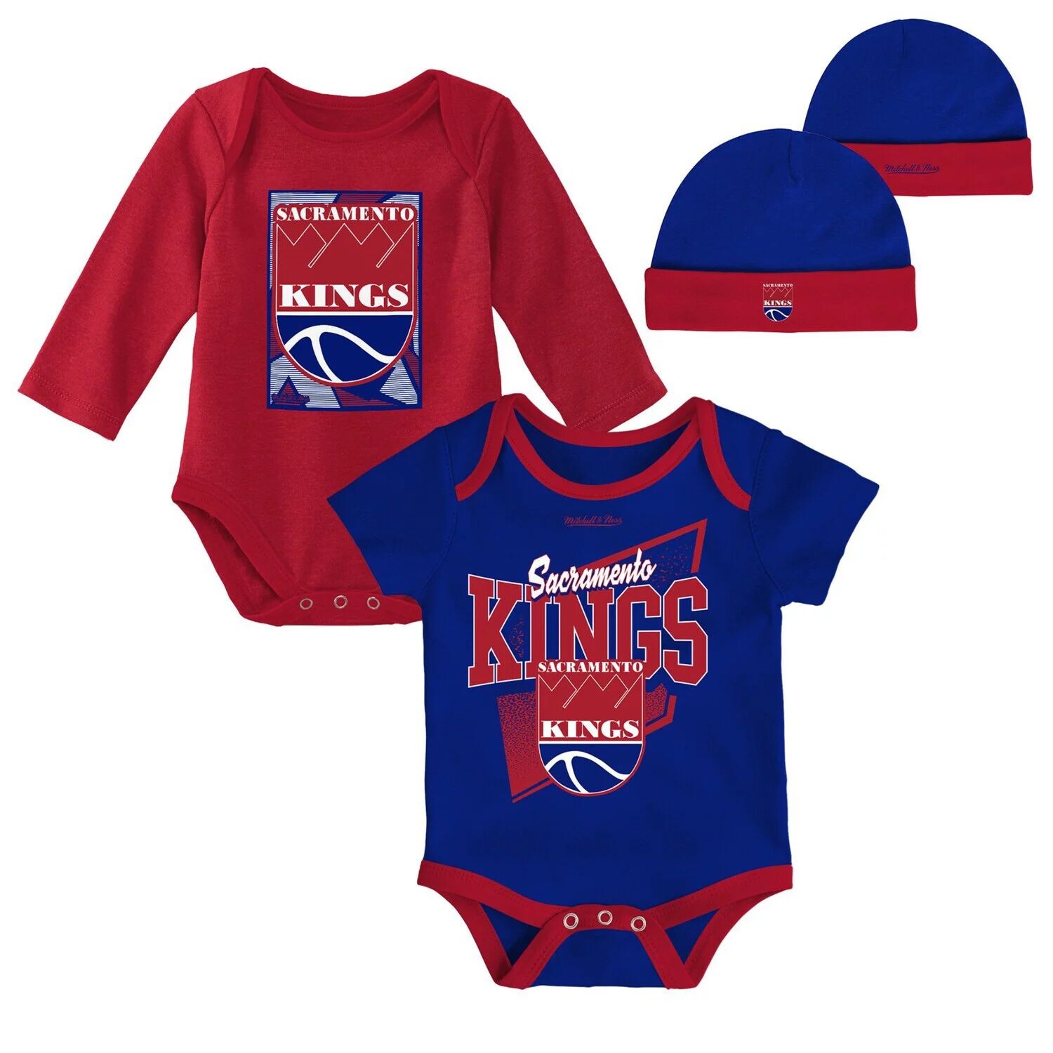 

Классические боди из твердой древесины для младенцев Mitchell & Ness синего/красного цвета и комплект вязаной шапки с манжетами Unbranded, Красный, Классические боди из твердой древесины для младенцев Mitchell & Ness синего/красного цвета и комплект вязан