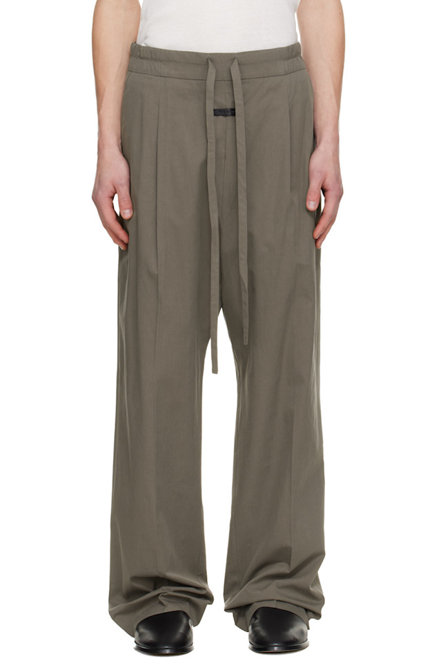 

Fear Of God Прямые брюки цвета хаки на шнуровке