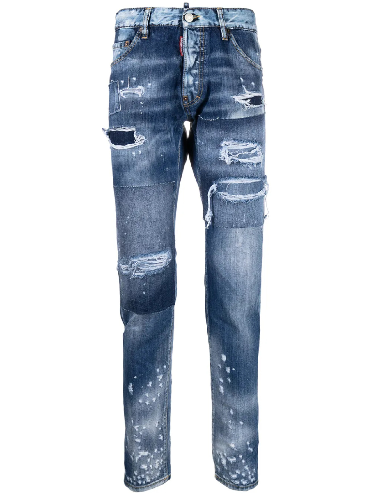 

DSQUARED2 джинсы кроя слим с прорезями, синий
