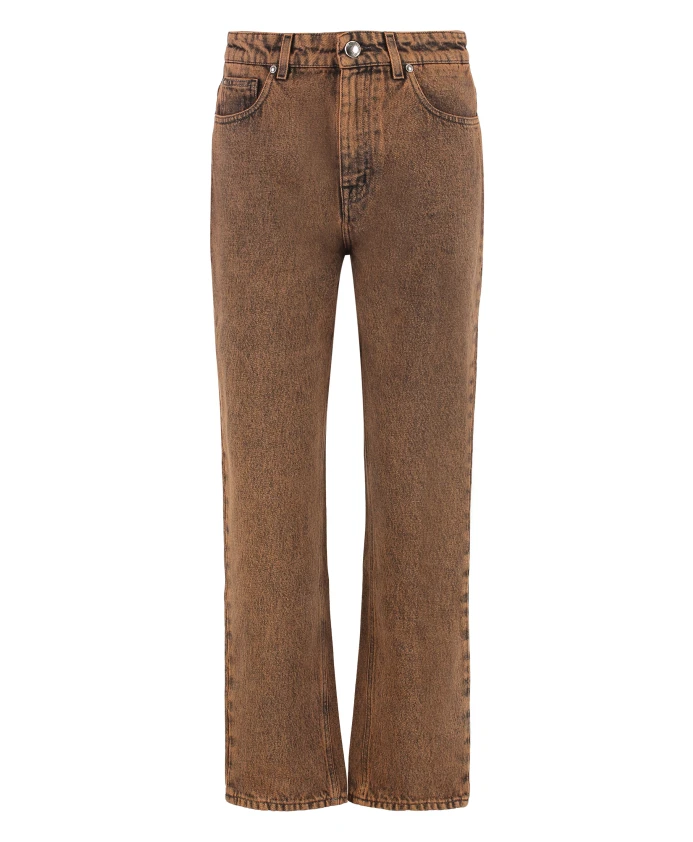 

Прямые джинсы с логотипом на спине. Moorer, оранжевый