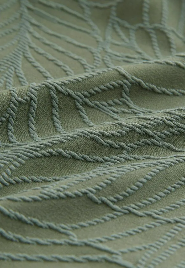 Купальник с глубоким вырезом для утягивания живота Next, Khaki Green Leaf Textured — фото 2