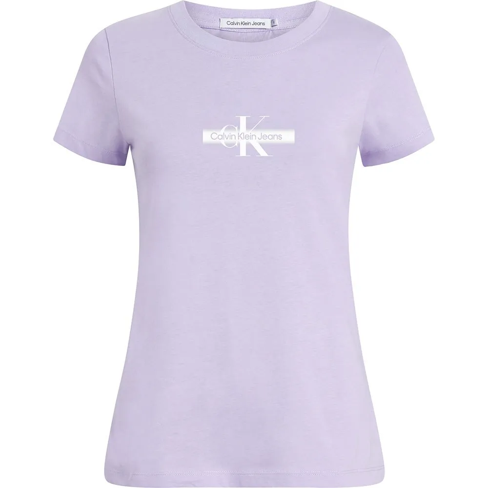 

Футболка Calvin Klein Jeans Faded Monologo, фиолетовый