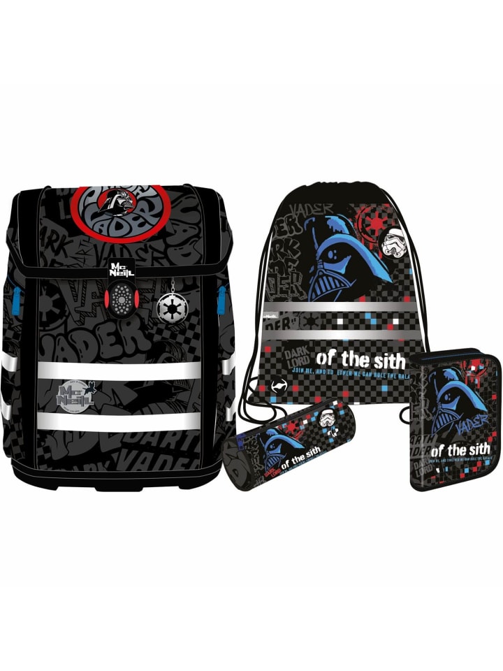 

McNeill Набор школьных сумок PERFECTO из 5 предметов, STAR WARS - DARTH VADER, черный
