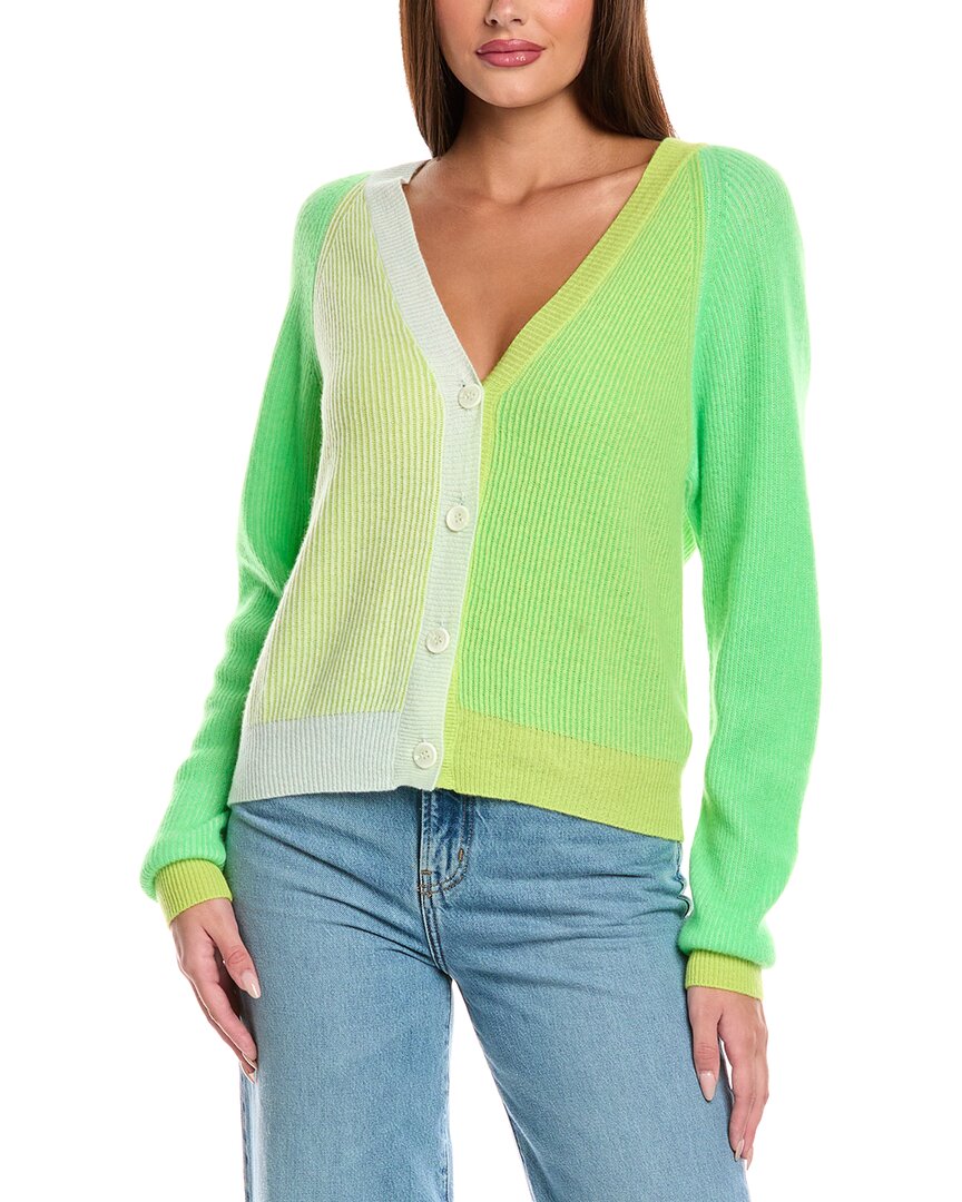 

Шерстяной кардиган хлоя цветной блок Brodie Cashmere, зеленый