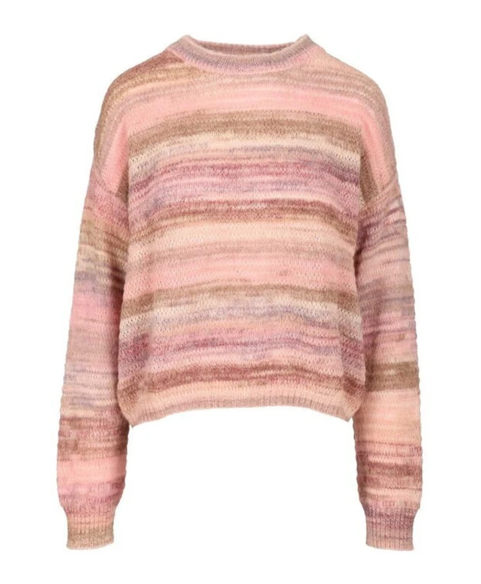 

Амишский богемный свитер с круглым вырезом Amish, розовый