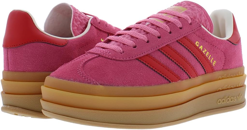 Детские кроссовки adidas Gazelle Bold, красный/розовый — фото 3
