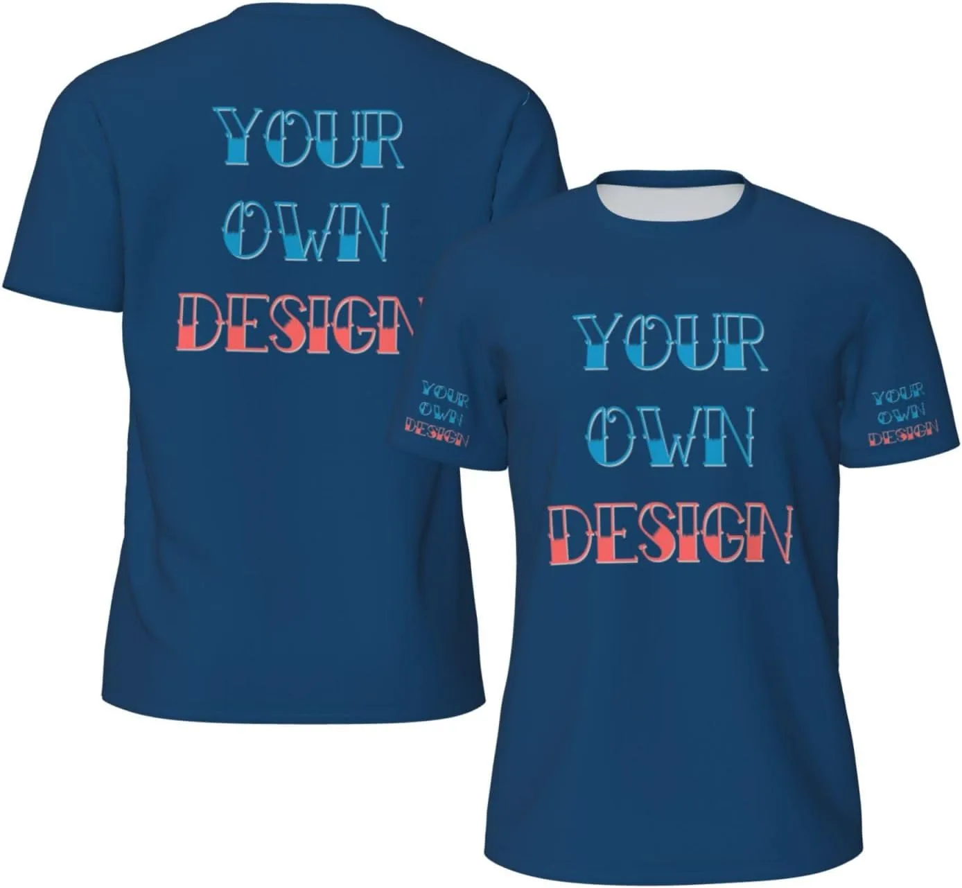 

Футболка Custom с принтом на 4 сторонах