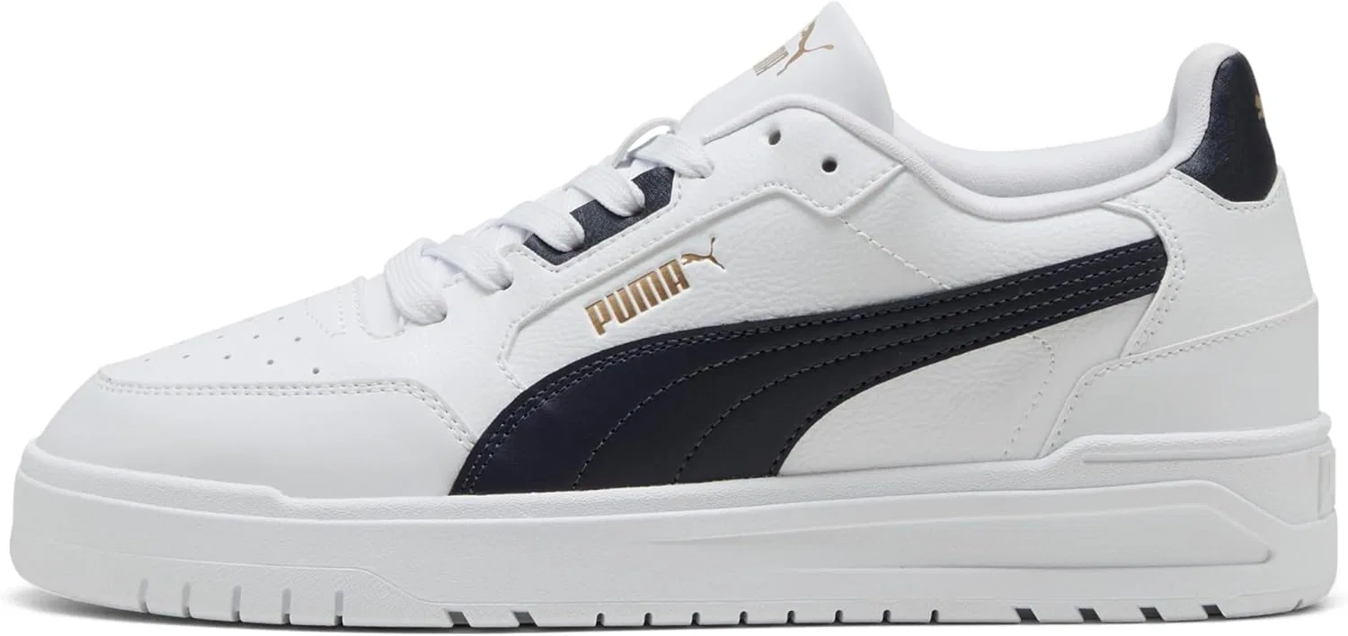 Кроссовки Puma Shuffle Downtown унисекс, Puma White Navy Puma Gold — фото 3