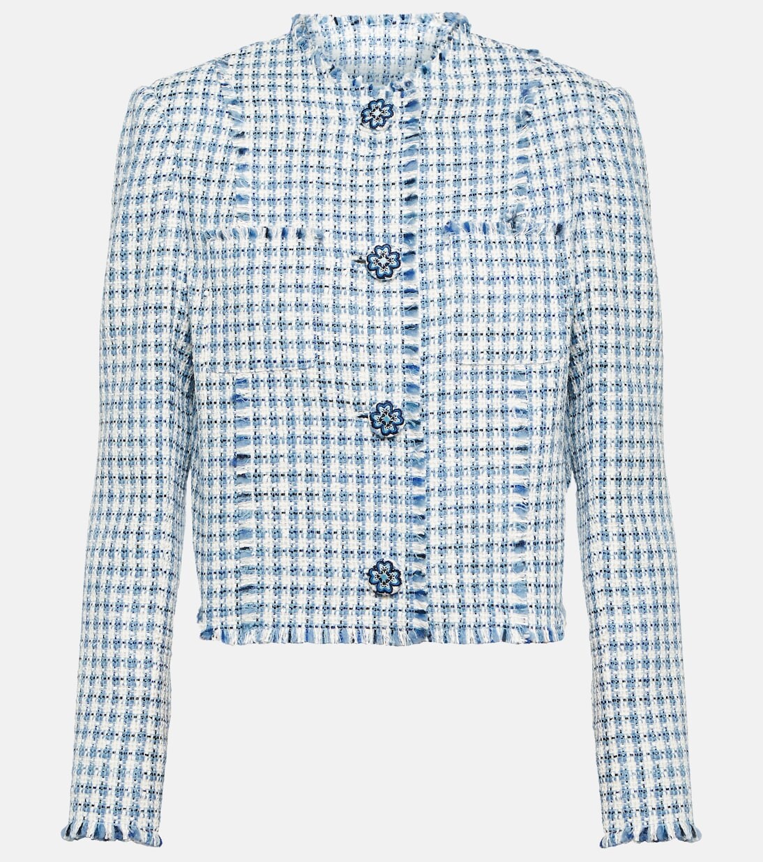 

Жакет-букле в клетку Etro, синий