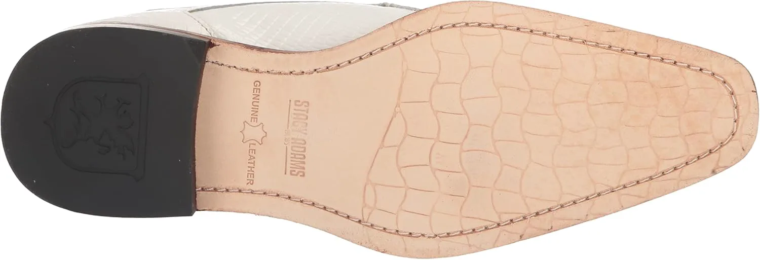 Мужские ботинки Stacy Adams Turano Bike Toe Oxford, белый — фото 4