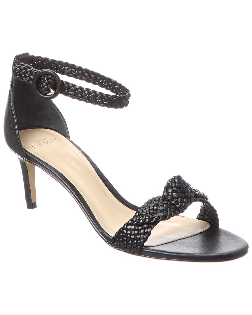 Александр Бирман Clarita Tresse 60 Плетеные кожаные сандалии Alexandre Birman, черный