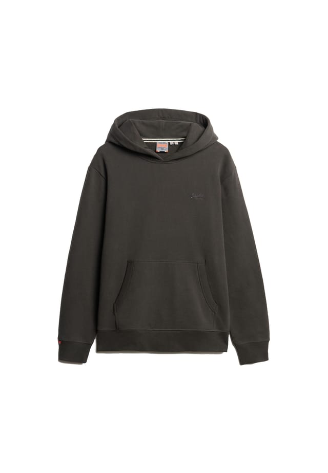 

Толстовка с капюшоном - логотип Essential Logo Hoodie монохромный Superdry., серый