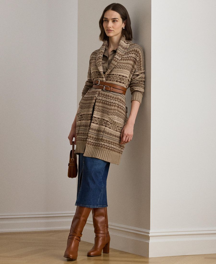 

Женский кардиган с длинными рукавами Superb Sierra Lauren Ralph Lauren, Adirondack Heather Multi