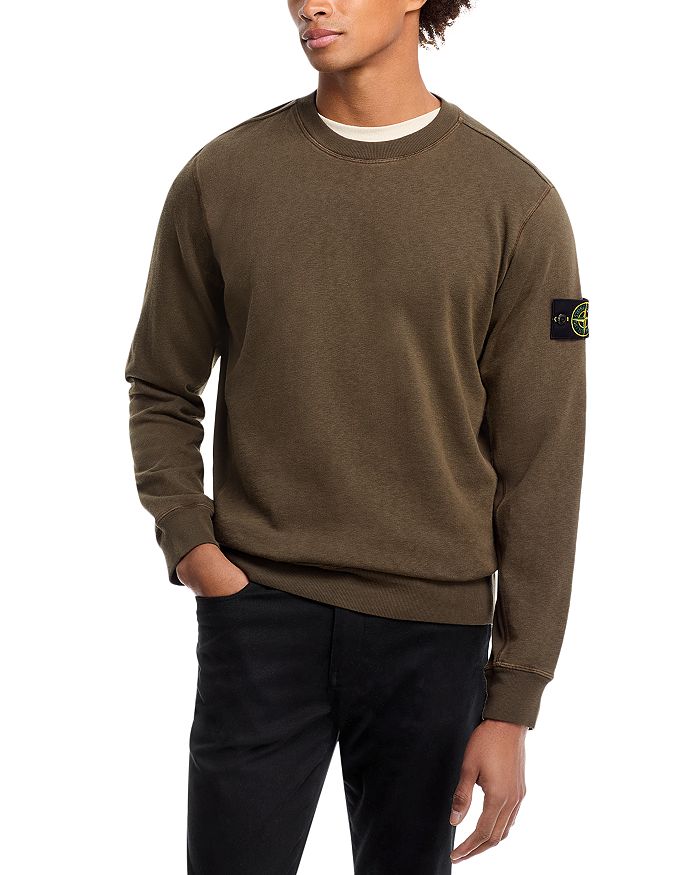 

Хлопковый свитшот Felpa Stone Island, зеленый