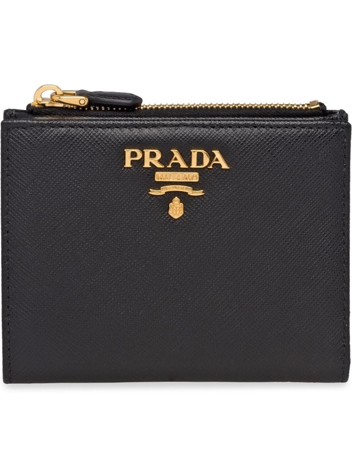 

Компактный кошелек Prada, черный