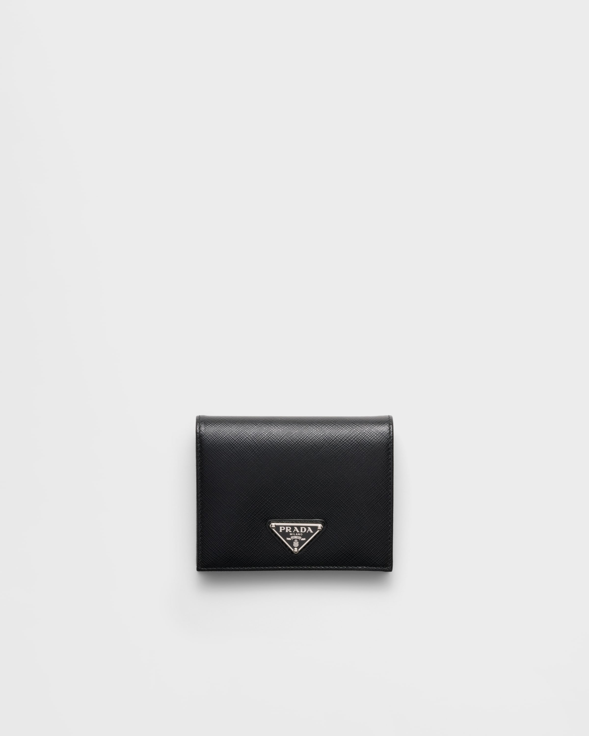 

Маленький кошелек из сафьяновой кожи Prada, черный