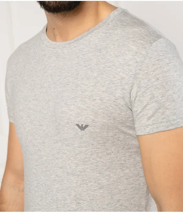Футболка Slim fit Emporio Armani, серый — фото 4