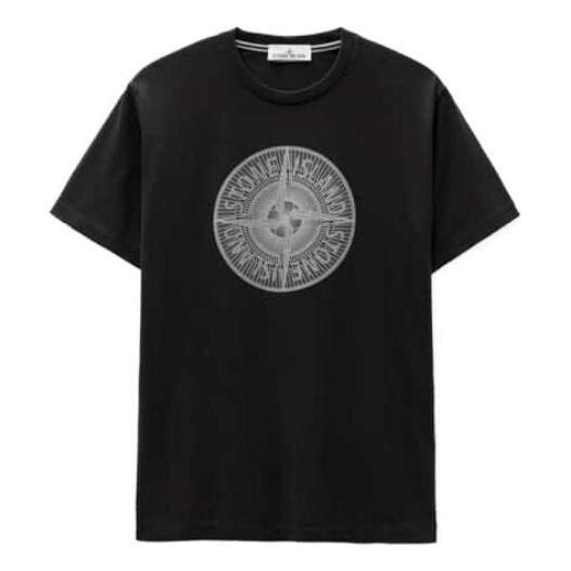 

Футболка logo t-shirt 'black' Stone Island, черный