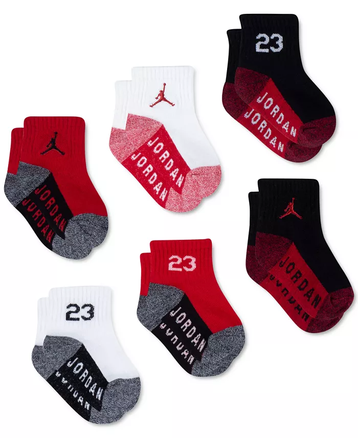 Носки Baby and Toddler Boys Core Jumpman, 6 пар Jordan, мультиколор — фото 2
