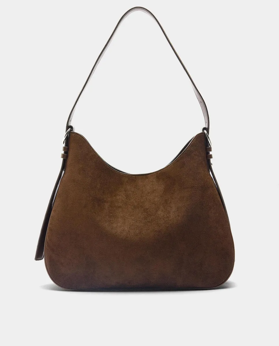 

Большая сумка на плечо с магнитной застежкой, однотонная Parfois, коричневый