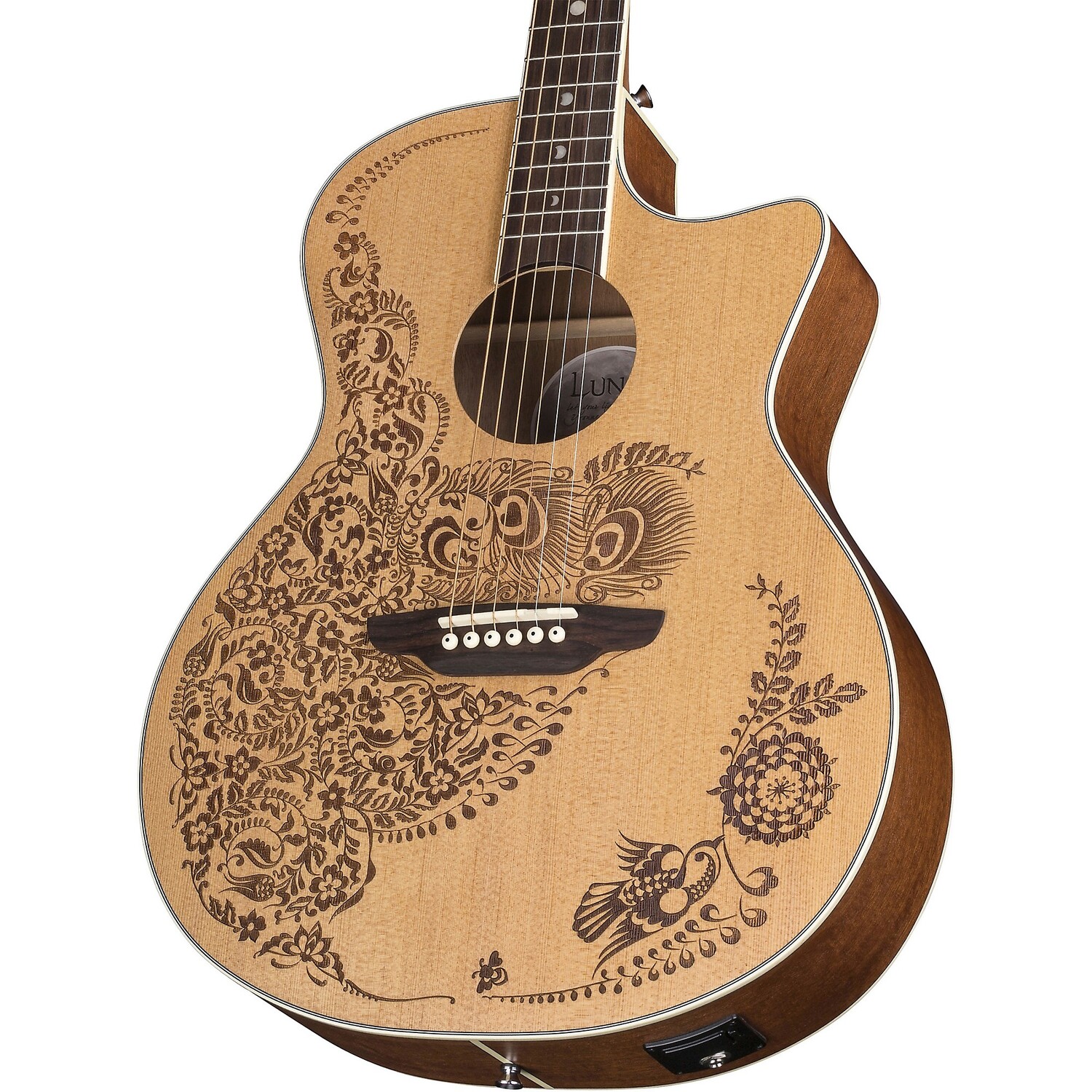 

Luna Guitars Henna Oasis Select Spruce Акустически-электрическая гитара Natural