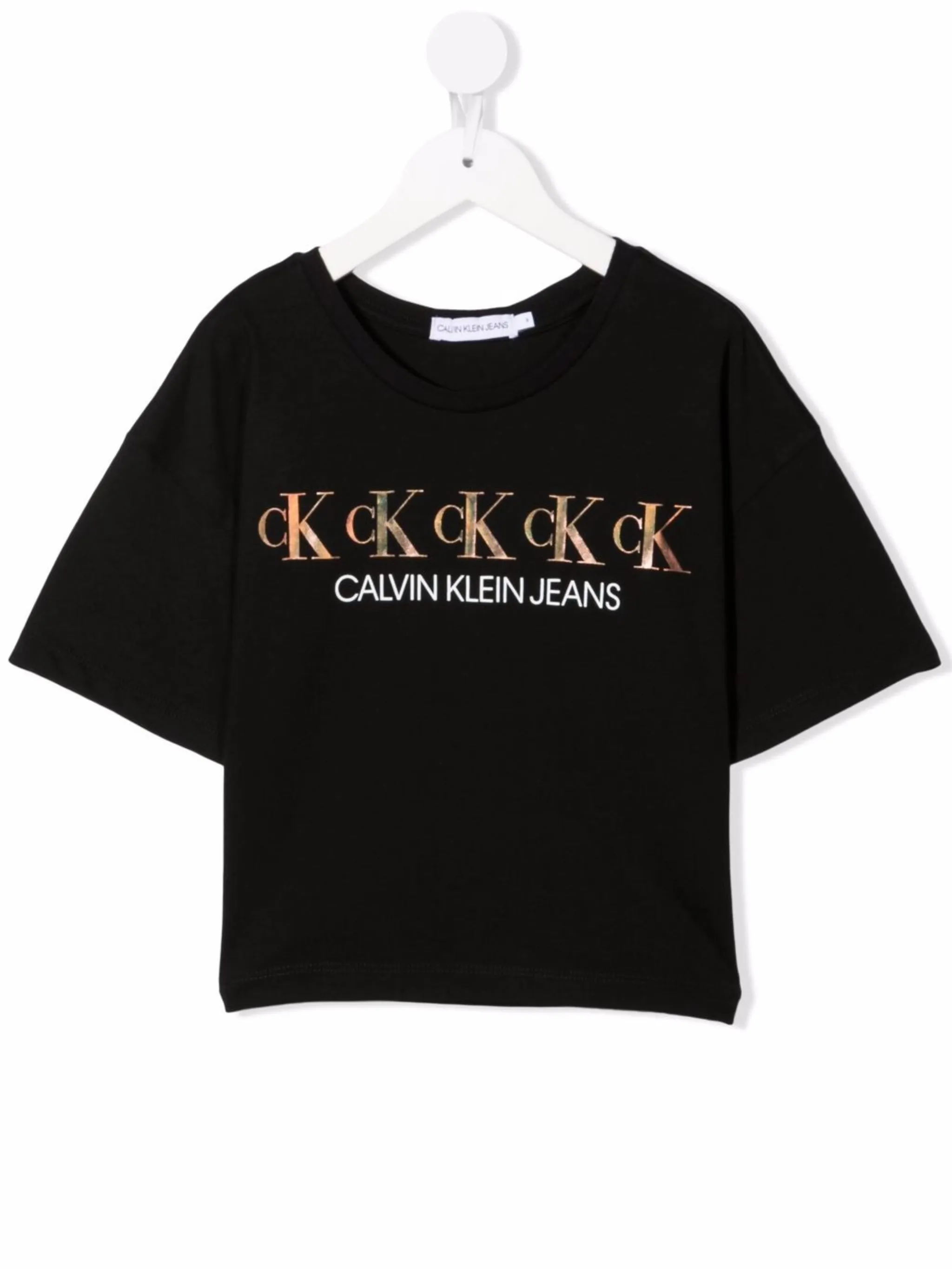 

Футболка с логотипом Calvin Klein Kids, черный