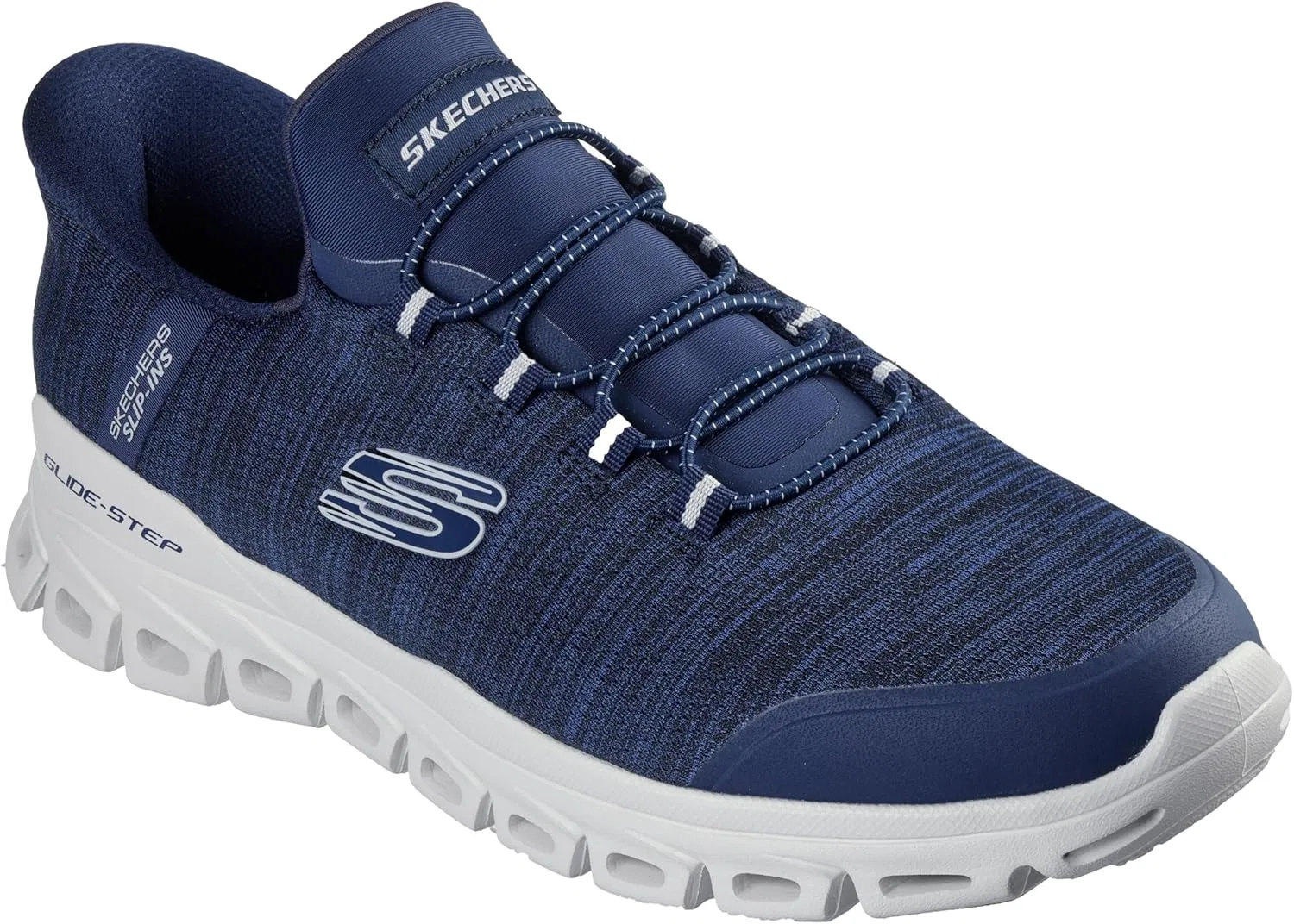 Мужские кроссовки Skechers Glide-Step Zefyr Hands Free без шнурков, Navy