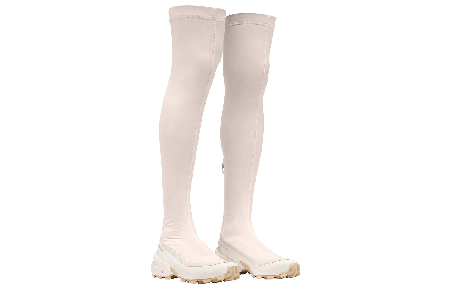 Сапоги-чулки женские Mm6 Maison Margiela X Salomon высокие, розовый — фото 3