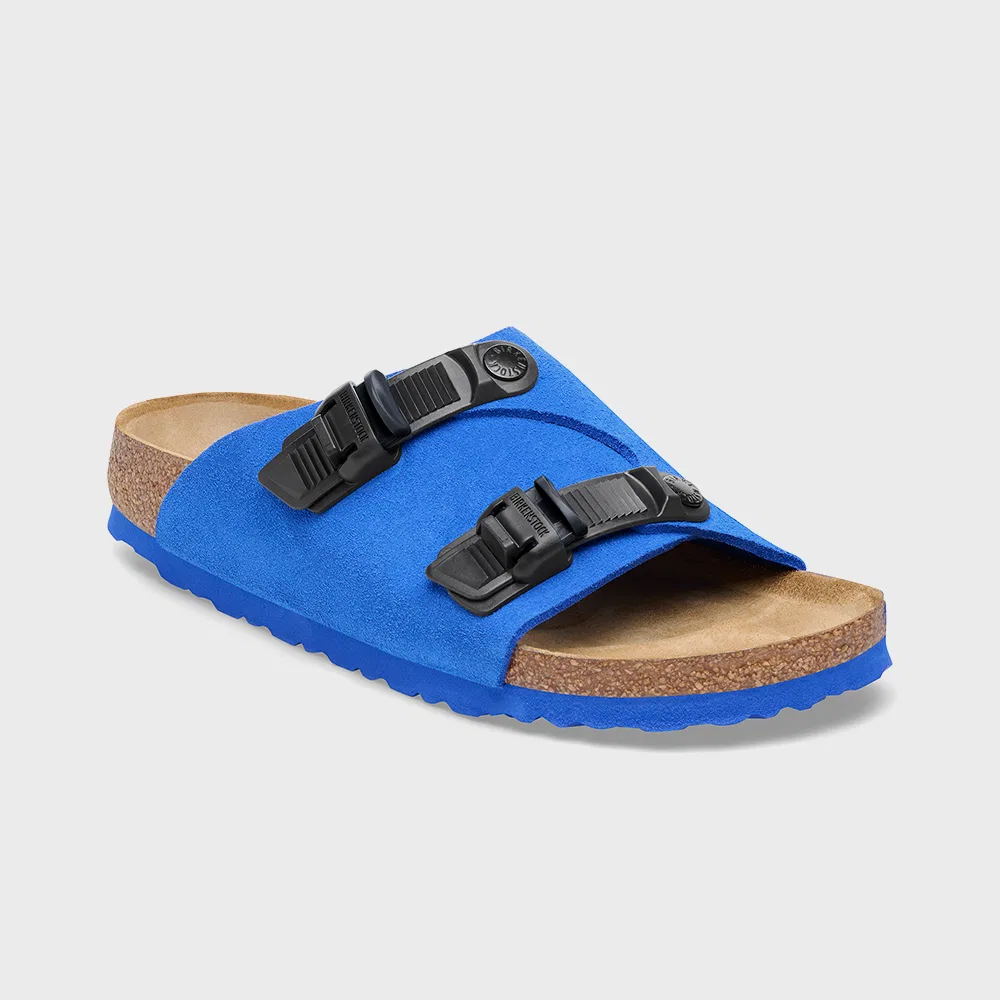 Мужские шлёпанцы Zurich Tech Suede Leather Ultra Blue от Birkenstock