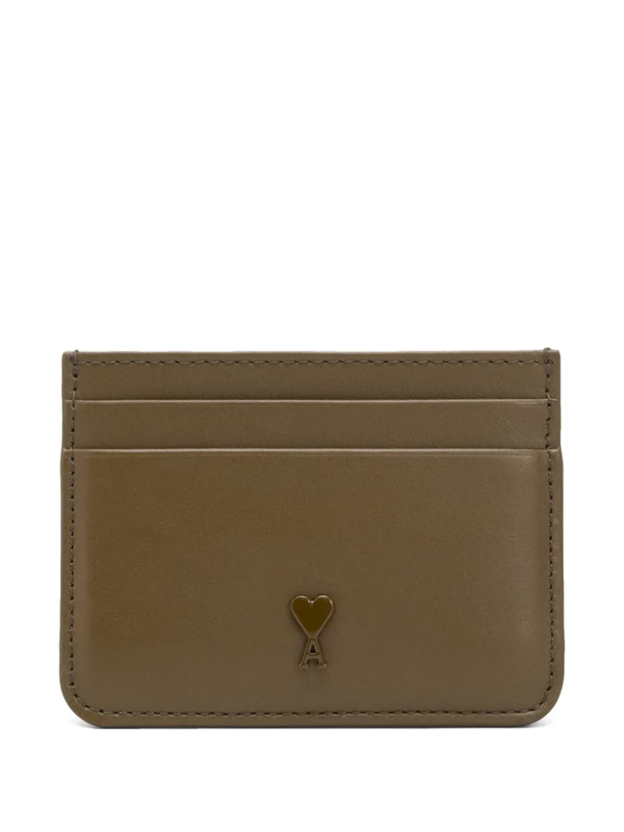 

AMI Paris картхолдер с монограммой Ami de Coeur, зеленый