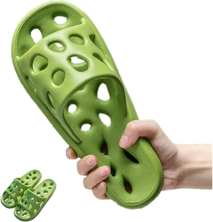 

Уютные домашние тапочки Dlmlemu для женщин и мужчин, быстро сохнущие тапочки для бассейна, пляжные сандалии с дренажными отверстиями, массажные нескользящие тапочки для душа и ванной, 5-7 Women/3.5-5 Men