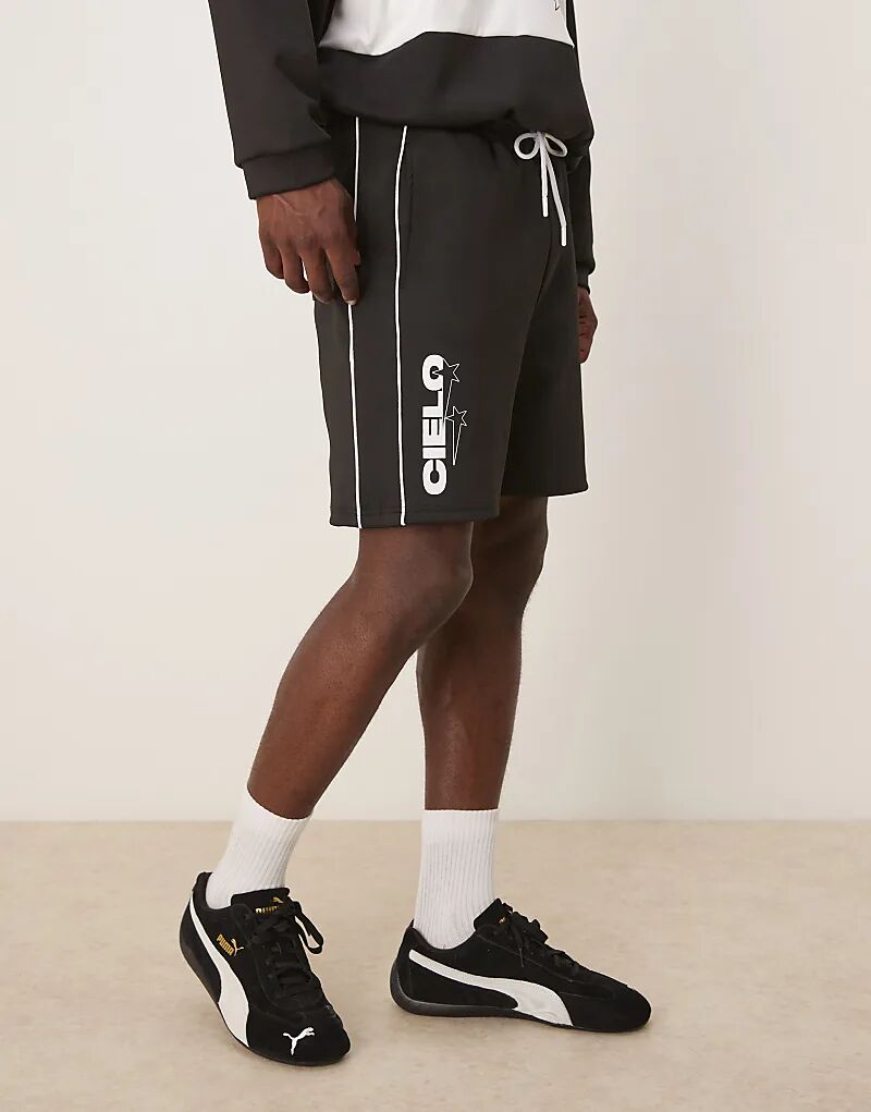 

Свободные шорты ASOS DESIGN с принтом из черной ткани в стиле «дайвинг»