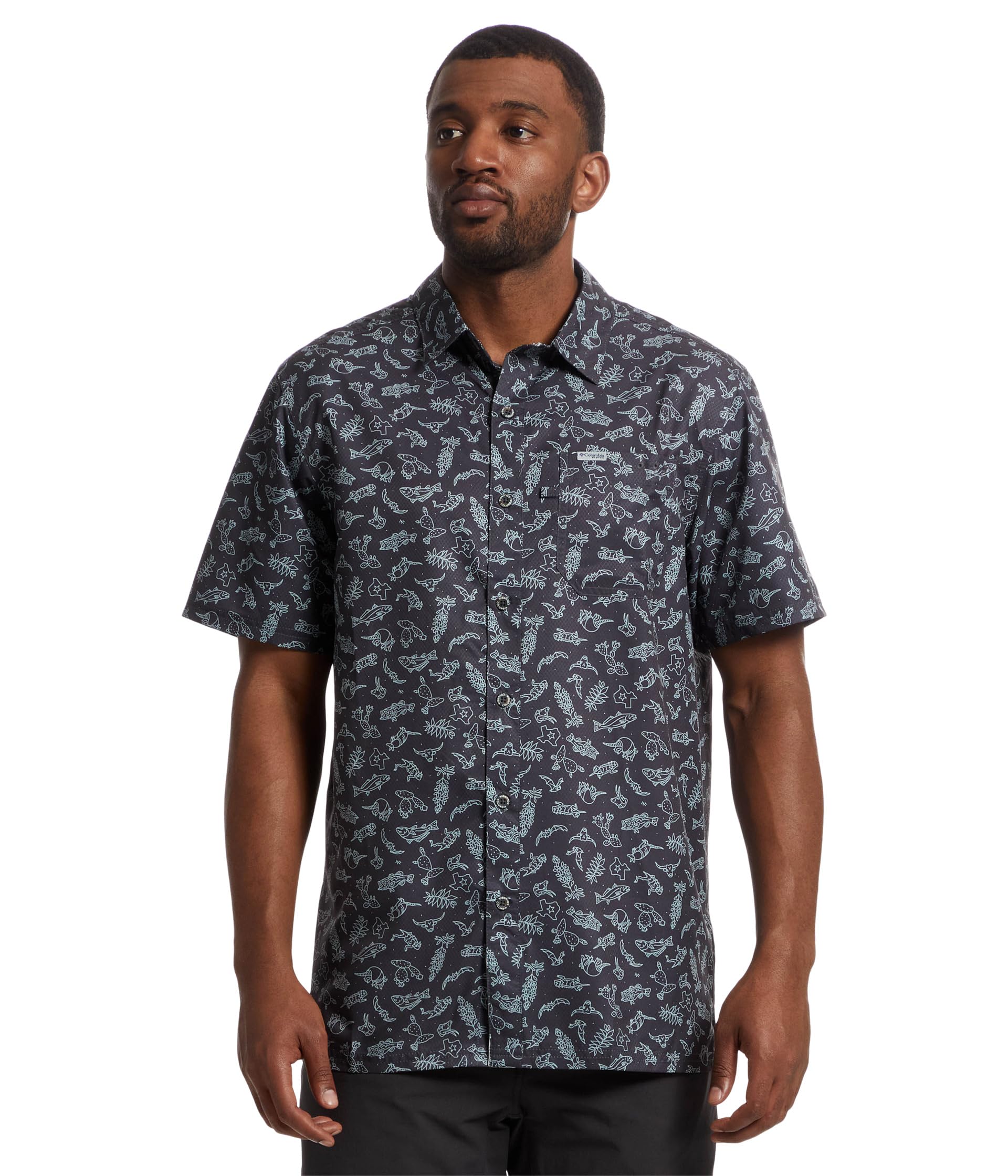 

Рубашка Columbia Super Slack Tide Camp Shirt, Shark Texas TimeSee Less