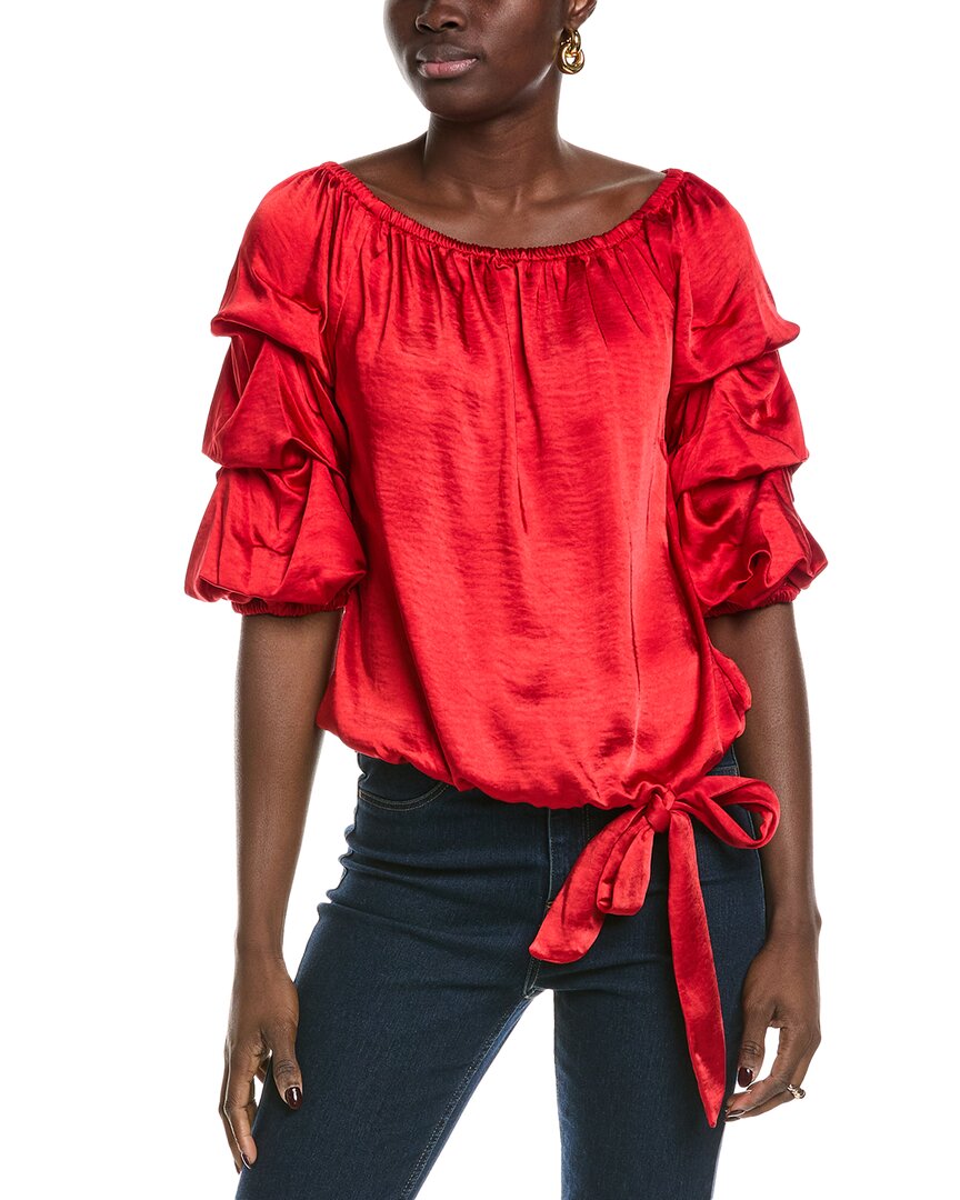 

Топ Vince Camuto с открытыми плечами, красный