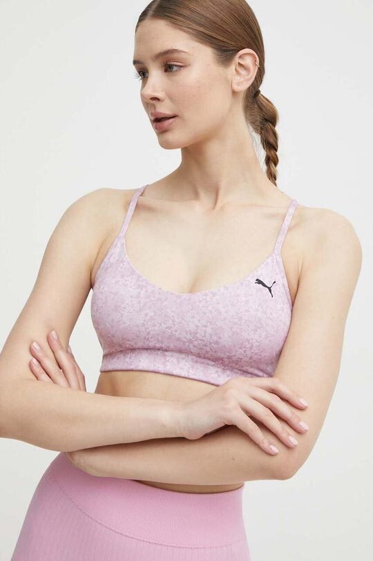Йогини бюстгальтер для йоги Puma, розовый