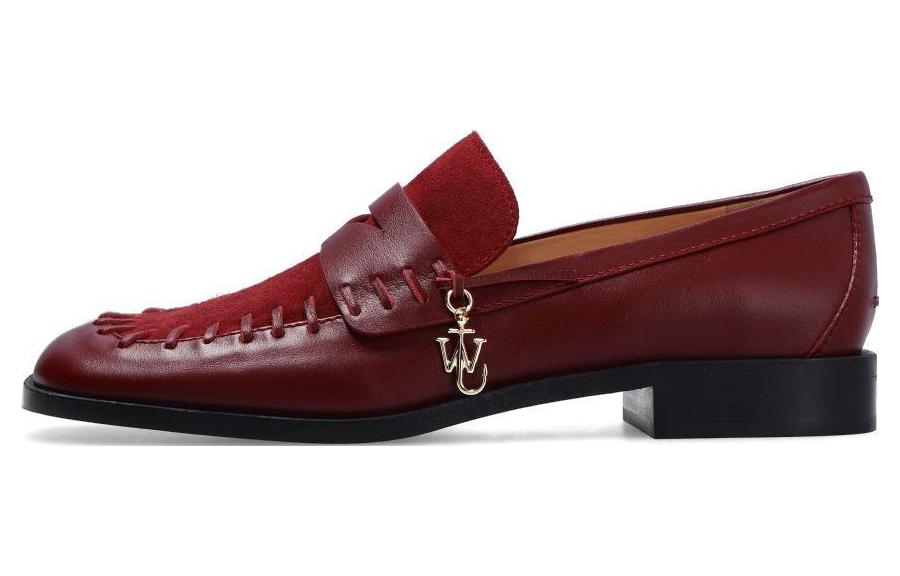 JW Anderson Лоферы женские бордовые