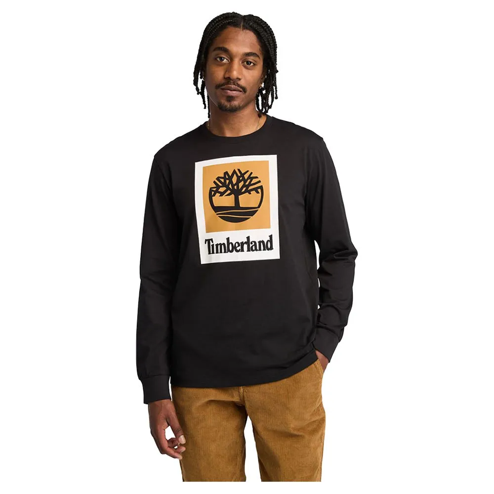 

Футболка Timberland Stack Logo Colored long sleeve, черный