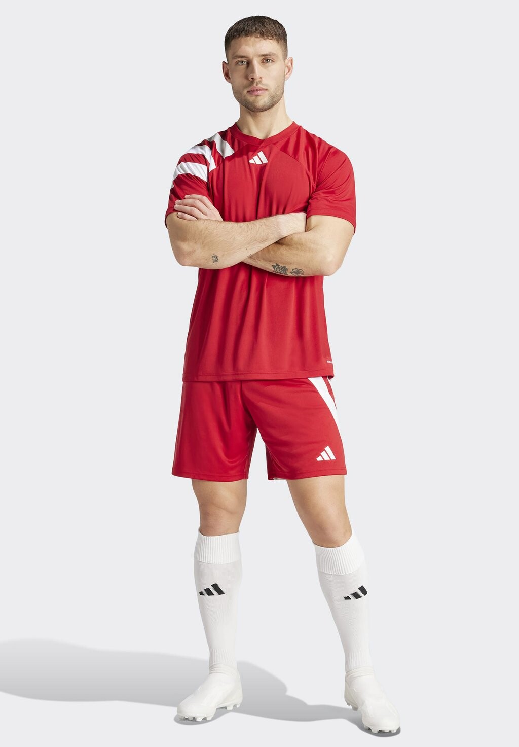 Спортивные шорты Fortore Adidas, цвет team power red white — фото 2